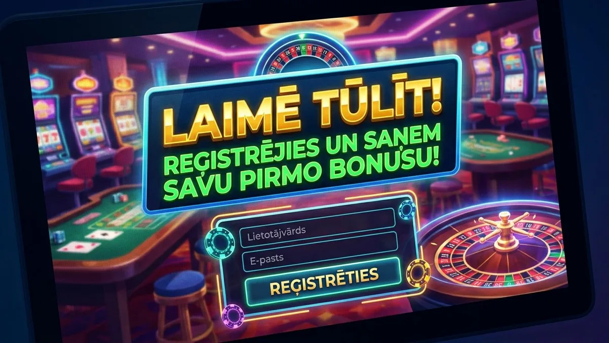 Reģistrācija ar bonusu